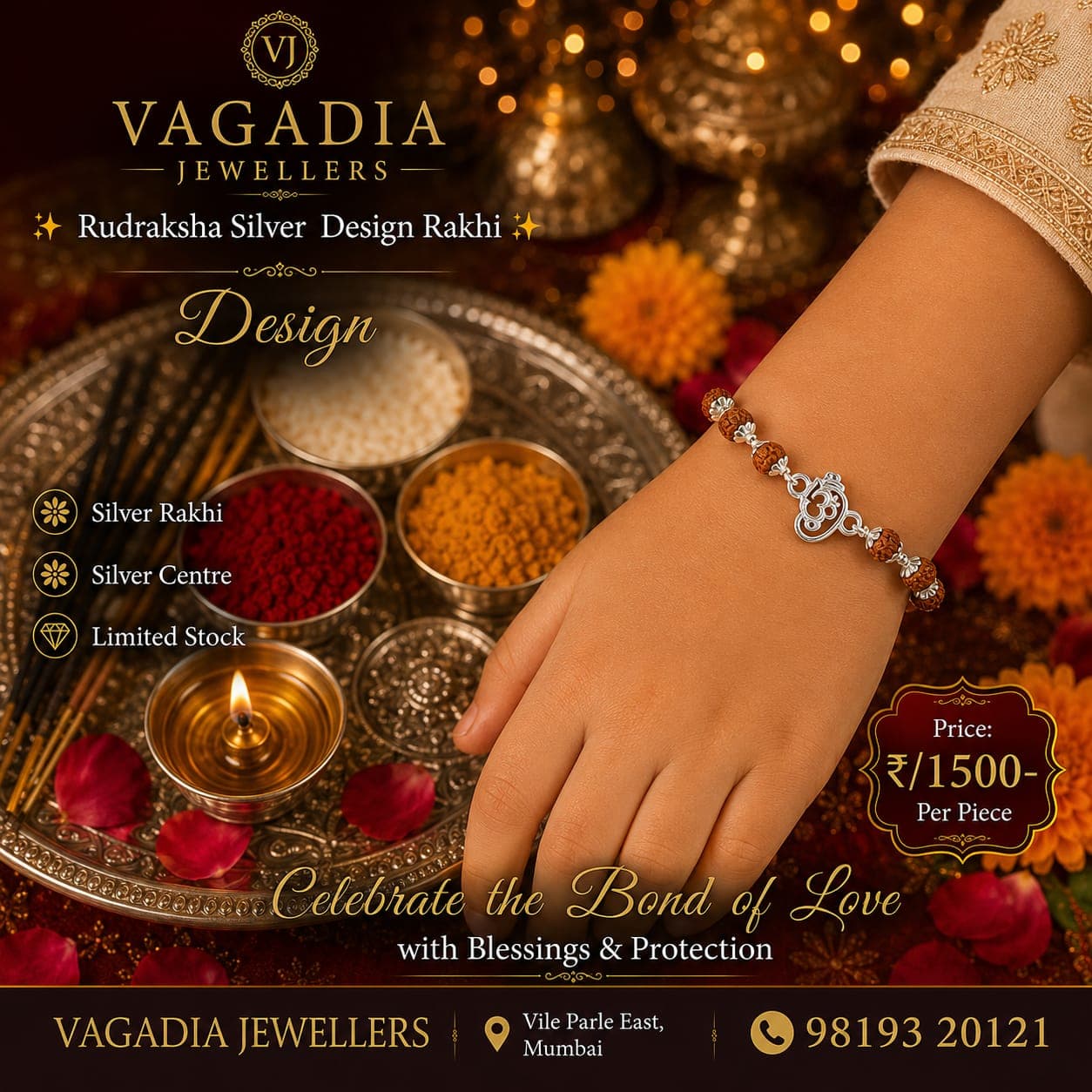 KIDS RUDRAKSHA RAKHI -7
